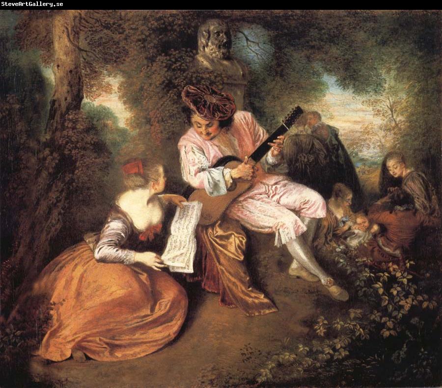 Jean-Antoine Watteau The scale of love